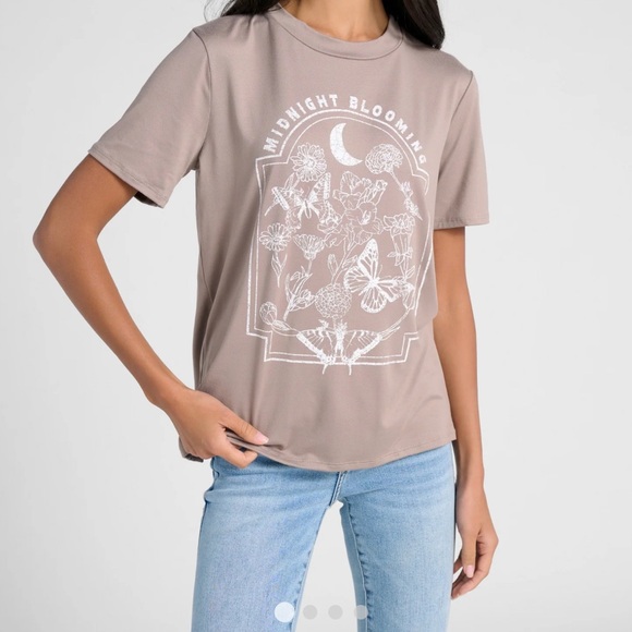 Polagram Midnight Blooming Graphic Tee - Picture 2 of 8